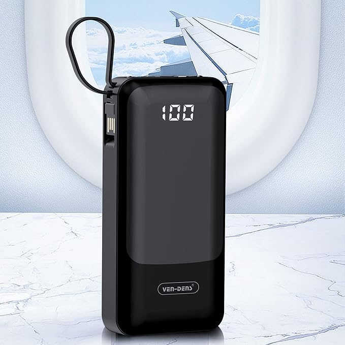 Power Bank 20000mAh with 3Types Of Charging Cables