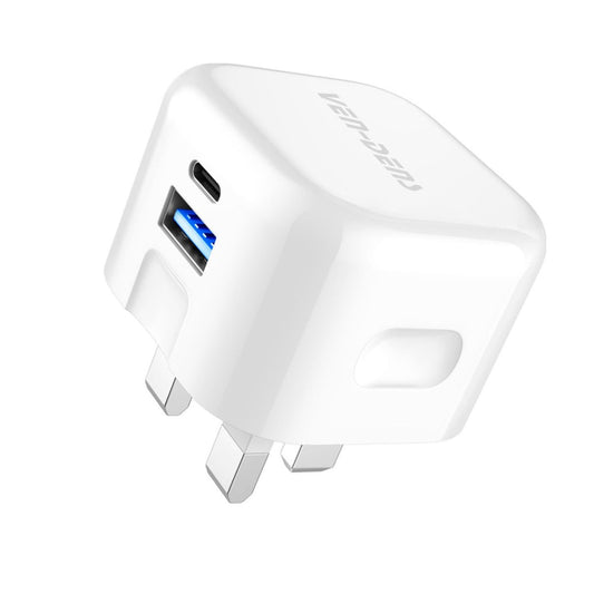 Dual Port QC 3.0 + PD 20w Fast Charger Wall Plug