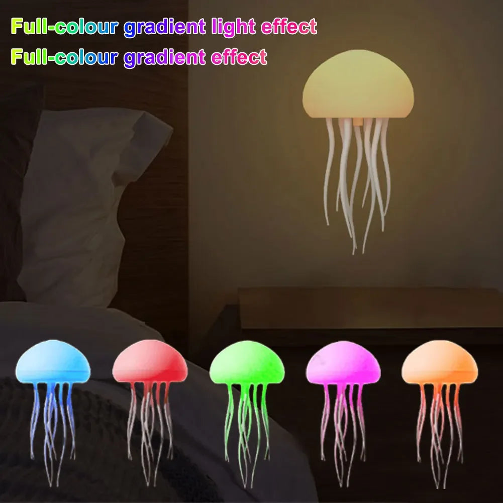 Dancing Jellyfish Night Light - Voice Control LED Lamp