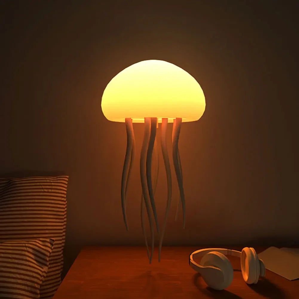 Dancing Jellyfish Night Light - Voice Control LED Lamp