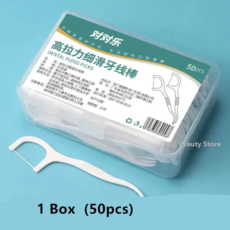 Disposable Dental Floss Sticks - Toothpicks for Oral Care