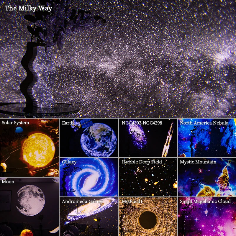 360° Rotate Planetarium Galaxy Sky Projector