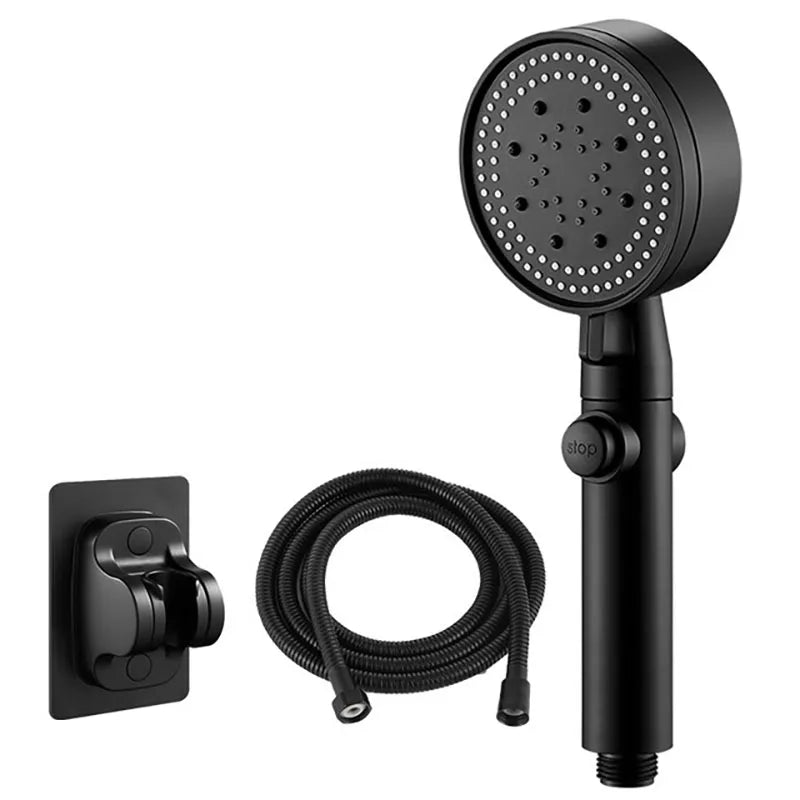 High-Pressure Shower Head Set - 5 Adjustable Modes with Hose & One-Touch