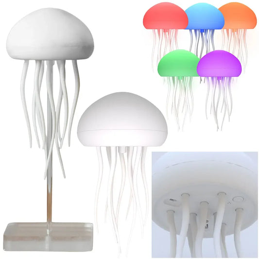 Dancing Jellyfish Night Light - Voice Control LED Lamp