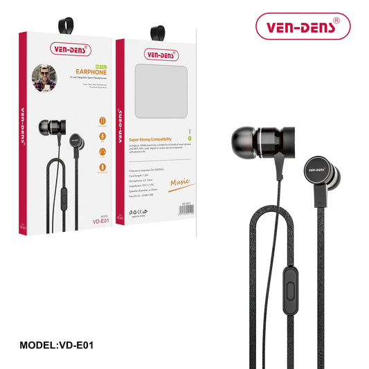 Earphone Magnetic Sport Metal 3.5mm with Mic