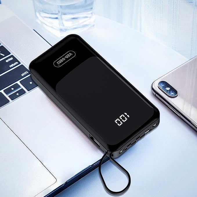 Power Bank 20000mAh with 3Types Of Charging Cables