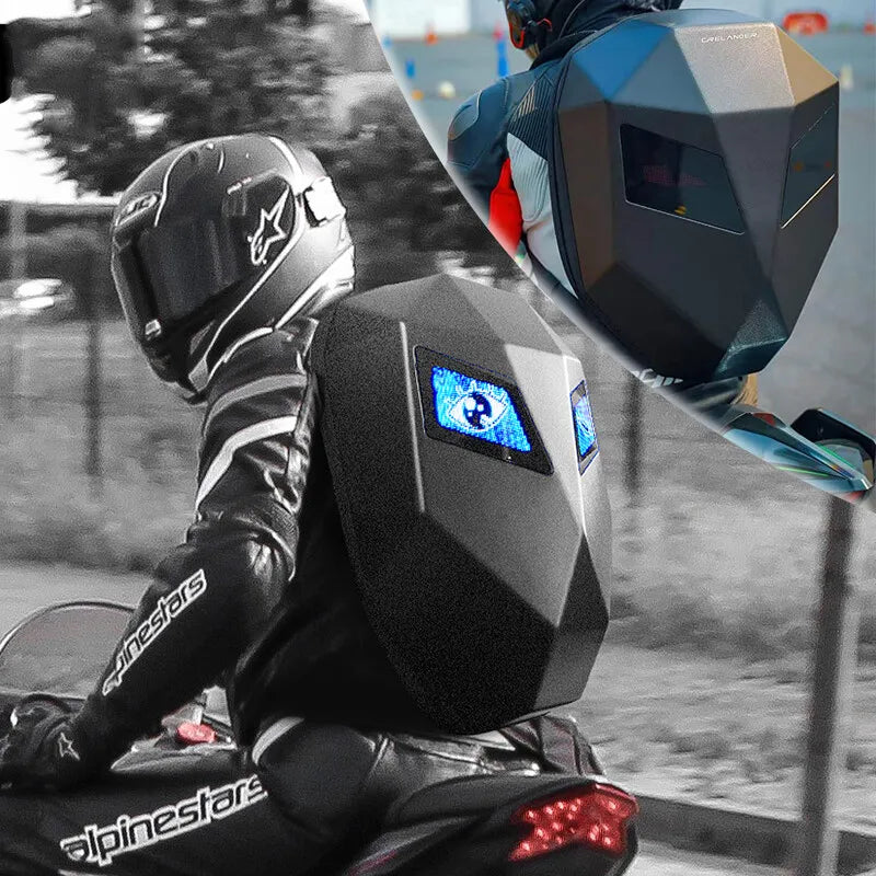 LED Eye Knight Smart Display Motorcycle Backpack